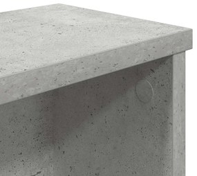 vidaXL Ράφια κουζίνας στοιβαζόμενα 2 τεμάχια Γκρι μπετόν50x15x16 εκ