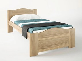 Intrahome Κρεβάτι "ΚΥΜΑ" μονό σε χρώμα δρυς 90x190 Intrahomesa-00652559