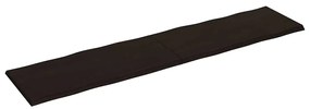 vidaXL Επιφ Τραπεζιού Αν Καφέ 220x50x(2-4)εκ.Ακατέργ. Μασίφ Ξύλο Δρυός