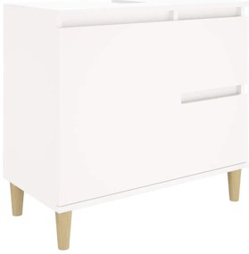 vidaXL Ντουλάπι Μπάνιου Λευκό 65 x 33 x 60 εκ. από Επεξεργασμένο Ξύλο