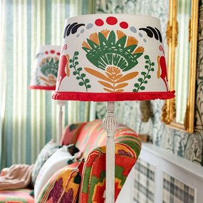 Φωτιστικό Δαπέδου Horse Parade-Artisan White-Multi MindTheGap Wood, Fabric