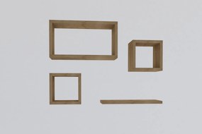 Ράφι Τοίχου Δρυς Ζαφείρι BABI 24x15x44