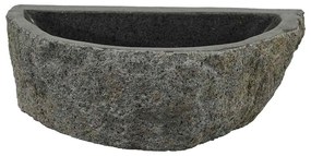 vidaXL Κρεμαστή Λεκάνη Γκρι (30-37) x (25-30) x 12 εκ. Πέτρα Ποταμού
