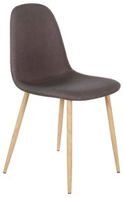 Καρέκλα DAHLIA Καφέ Ύφασμα 50x43x86cm