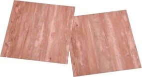 vidaXL Πλάκες Δαπέδου Κόκκινο 5,11 τ.μ. 55 τεμ. PVC