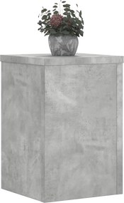 vidaXL Βάσεις Φυτών 2 τεμ. Γκρι Σκυρ. 20x20x30 εκ. Επεξεργασμένο Ξύλο