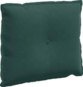 vidaXL Μαξιλάρι Πλάτης Σκούρο Πράσινο 60 x 50 x 19 cm