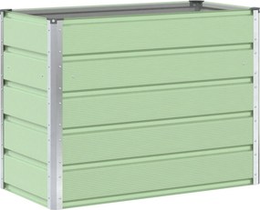 vidaXL Γλάστρα Παστέλ Πράσινο 100 x 50 x 77 εκ Επικαλυμμένος Χάλυβας