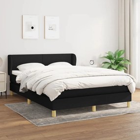 ΚΡΕΒΑΤΙ BOXSPRING ΜΕ ΣΤΡΩΜΑ ΜΑΥΡΟ 140X190 ΕΚ. ΥΦΑΣΜΑΤΙΝΟ 3126639