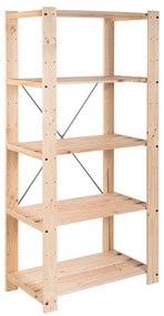 Ράφια Astigarraga Evolution 5 174,5 x 76,5 x 38,5 cm Καφέ Τζίντζερ 5 Ράφια