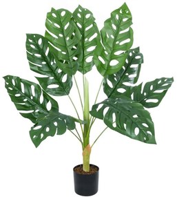 Τεχνητό Φυτό Monstera 20937 Φ90x80cm Green GloboStar Πολυαιθυλένιο,Ύφασμα