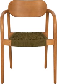 ΠΟΛΥΘΡΟΝΑ OSLO HM9636.05 ΞΥΛΟ TEAK ΦΥΣΙΚΟ &amp; ΣΧΟΙΝΙ--B’ΔΙΑΛΟΓΗΣ 55x54x80Yεκ.