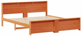 vidaXL Σκελετός Κρεβατιού Καφέ κεριού 180 x 200 cm Μασίφ ξύλο πεύκου