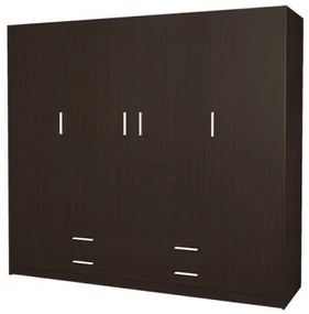 Intrahome Ντουλάπα τετράφυλλη σε βέγγε χρώμα 200x60x180 Intrahomesa-00652478