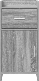vidaXL Πλαϊνό γραφείο Γκρι Sonoma 40 x 36 x 80 εκ Επεξεργασμένο Ξύλο