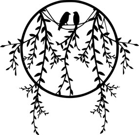 Decorative Metal Wall Accessory Sirayet Black