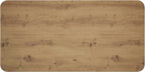 vidaXL Τραπεζαρία 100 x 50 x 75 cm Επεξεργασμένο Ξύλο Artisan Δρυς