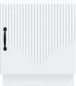 vidaXL Κομοδίνο Λευκό 43 x 34,5 x 47 εκ. Επεξεργασμένο Ξύλο