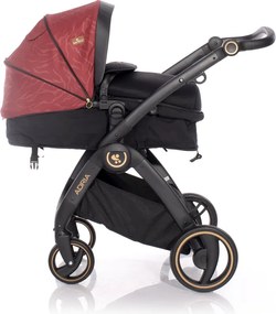 BABY STROLLER ADRIA BLACK&amp;RED