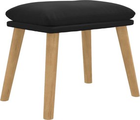 vidaXL Υποπόδιο Μαύρο 45x29,5x35 εκ. Βελούδινο