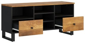 vidaXL Έπιπλο Τηλεόρασης 100x33x46 εκ. Μασίφ Ξύλο Μάνγκο &amp; Επεξ. Ξύλο