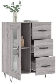 vidaXL Ντουλάπι Γκρι Sonoma 69,5 x 34 x 90 εκ. από Επεξεργασμένο Ξύλο