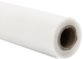 vidaXL Σκουρόχρωμο δίχτυ εντόμων Λευκό 112x1000 εκ Φιμπεργκλάς