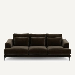 Καναπές 4 θέσεων με βελούδινη ταπετσαρία, Marsile