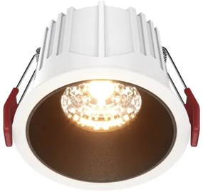 Χωνευτό Σποτ Φωτιστικό Οροφής LED 15W 2700K Downlight Alfa LED Maytoni-DL043-01-15W2.7K-RD-WB-DE-Μαύρο-Λευκό DL043-01-15W2.7K-RD-WB-DE