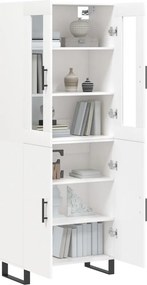 vidaXL Ντουλάπι Λευκό 69,5x34x180 εκ. από Επεξεργασμένο Ξύλο