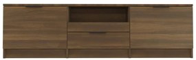 vidaXL Έπιπλο Τηλεόρασης Καφέ Δρυς 140x35x40 εκ Επεξεργασμένο Ξύλο
