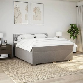 ΚΡΕΒΑΤΙ BOXSPRING ΜΕ ΣΤΡΩΜΑ TAUPE 180X200 ΕΚ. ΥΦΑΣΜΑΤΙΝΟ 3285978