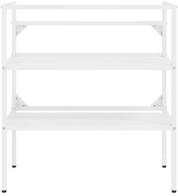 vidaXL Έπιπλο Μπάνιου Λευκό 79 x 38 x 83 εκ. Σιδερένιο