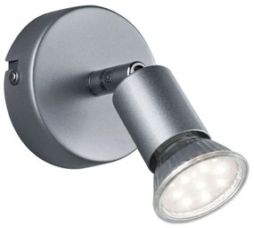 Φωτιστικό Οροφής - Σποτ Paris R80911087 1xGU10 35W Φ8cm 11cm Titanium RL Lighting Metal