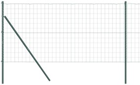 vidaXL Ευρωπαϊκή Περίφραξη με 7 Πόδια 1.2x10 m Γαλβανισμένο Ατσάλι Πράσινο