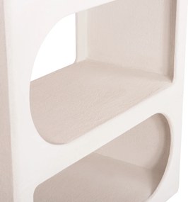 ΒΙΒΛΙΟΘΗΚΗ ΣΕΙΡΑ SANTORINI HM18062 MDF ΣΕ ΥΠΟΛΕΥΚΟ ΧΡΩΜΑ 80x38x180Yεκ.