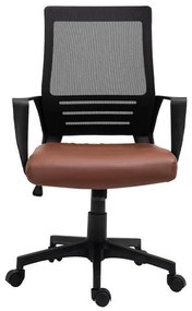Καρέκλα Γραφείου 388-121-011 60x63x105cm Black-Brown