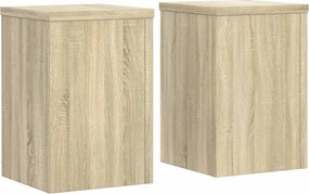vidaXL Βάσεις Φυτών 2Τεμ. Sonoma Δρυς 25x25x35εκ. Επεξεργασμένο Ξύλο