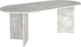 Τραπέζι Cortado Megapap χρώμα λευκό εφέ μαρμάρου 200x90x74εκ.