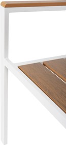 ΠΟΛΥΘΡΟΝΑ ΑΛΟΥΜΙΝΙΟΥ SAGA HM5981.01 ΛΕΥΚΗ-POLYWOOD ΣΕ ΦΥΣΙΚΟ 55x55x86Υεκ.