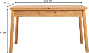 Τραπέζι Jemmy Megapap επεκτεινόμενο χρώμα atlantic pine 120/153x75x77εκ.