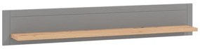 Ράφι τοίχου Valencia Artisan Oak - Γκρί Μάτ 146*19.5*24 εκ. 146x19.5x24 εκ.