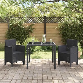 vidaXL Καρέκλα Κήπου 2 pcs Ανθρακί 53 x 49 x 85 εκ. PP