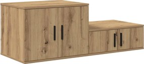 vidaXL Ντουλάπι αποθήκευσης 2 τμχ. Artisan Oak 108 x 41 x 40 εκ