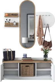 Hall Stand EE101 - 1983 - Walnut White
Walnut