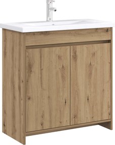 vidaXL Ντουλάπι Κάτω από τον Νιπτήρα Artisan Δρυς 78,5 x 37,5 x 81 εκ