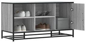 Παπουτσοθήκη Γκρι Sonoma 102x35x55 εκ. από Επεξεργασμένο Ξύλο - Γκρι