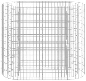 Συρματοκιβώτιο-Γλάστρα Υπερυψωμένη 120x50x100 εκ Γαλβαν. Ατσάλι - Ασήμι