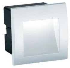 Απλίκα τοίχου χωνευτή LED RIVA 220V αλουμινίου τετράγωνη Viokef-4124801-Λευκό 4124801