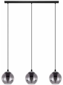 Eglo Ariscani Μοντέρνο Κρεμαστό Φωτιστικό Τρίφωτο Ράγα με Ντουί E27 σε Μαύρο Χρώμα 98652